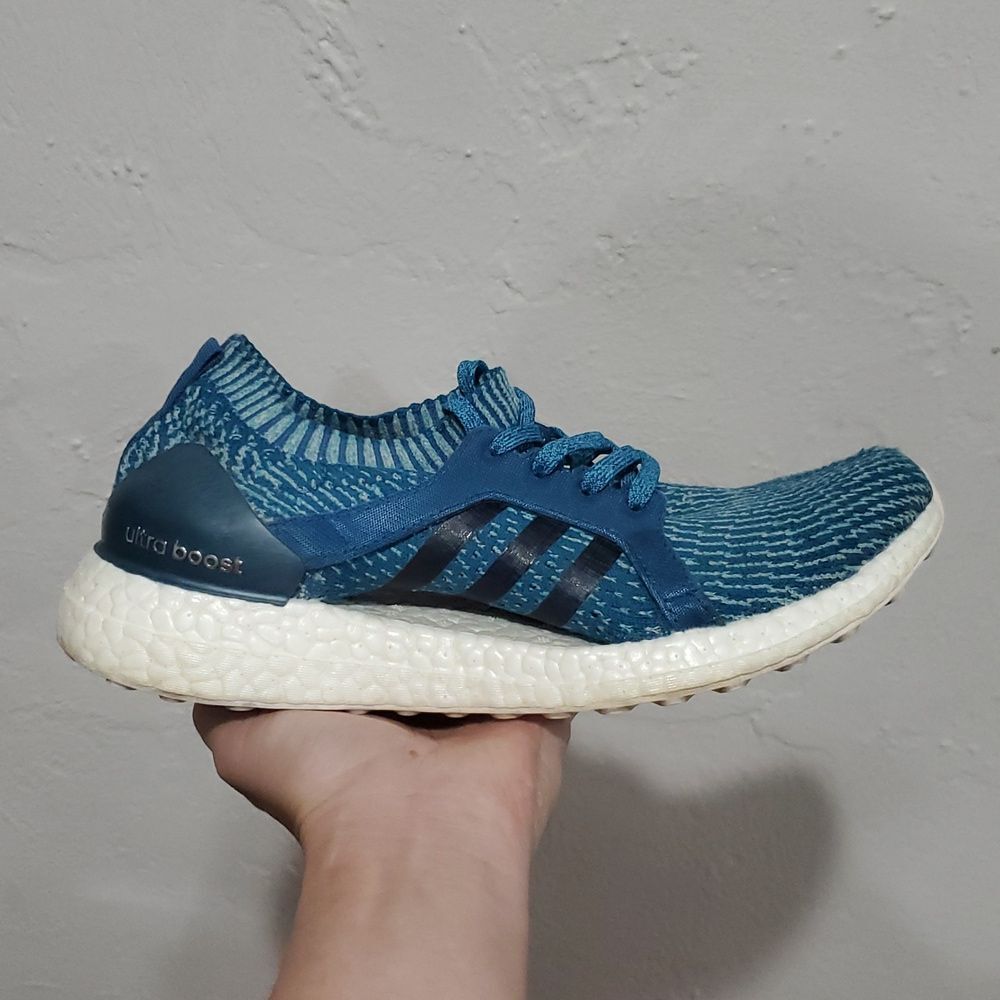 Adidas X Parley Ultra Boost Teal Running Shoes Size 7.5 Boys Or Womens 9 - Picture 7 of 12